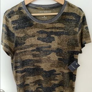Lucky Brand Camo T-Shirt, Size Medium